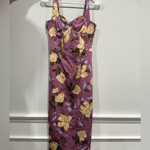Zara floral corset dress, size MED